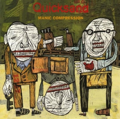 Quicksand - Manic Compression (Asbestos Records, ASB142) · LP · Silver/White Split · Reissue