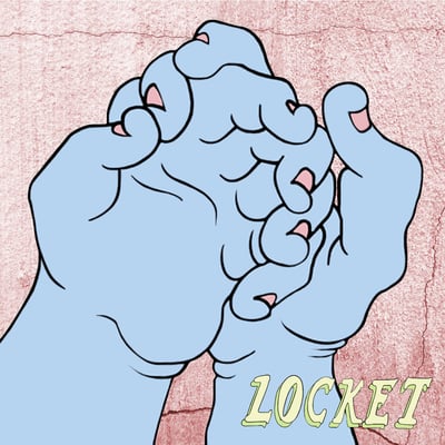 Crumb - Crumb / Locket (Crumb Records, CR-001) · 12" · Pink/Black Swirl · Limited Edition