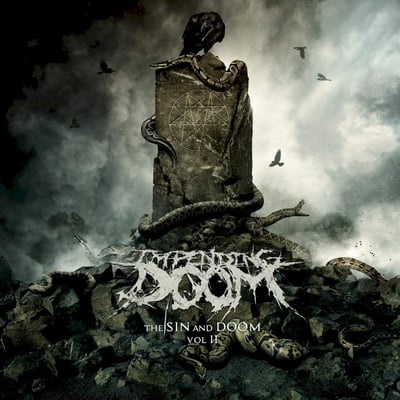 Impending Doom - The Sin And Doom Vol. II (eOne, EOM-LP-9741) · LP · Ultra Clear w/ Red, Green, and Black Splatter · Limited Edition