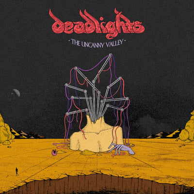 Deadlights - The Uncanny Valley (Greyscale Records, GSRLP045) · LP · Red Half/Gold Half with Black Splatter · Limited Edition