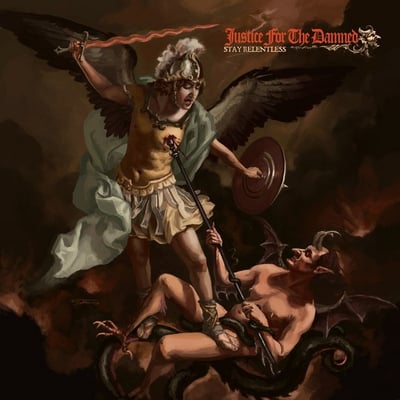 Justice For The Damned - Stay Relentless (Greyscale Records, GSRLP103) · LP · Clear & Black Split w/Red Splatter