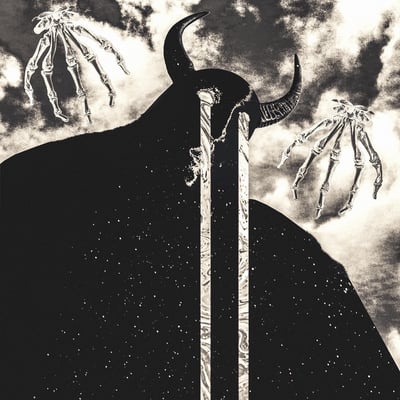 A Knife In The Dark / Heavens Die - Split (Life & Death Brigade, LDB033) · 7" · White w/ Black Splatter