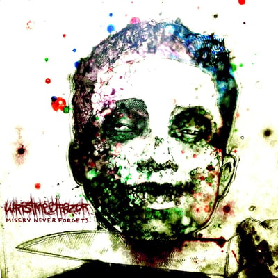 Wristmeetrazor - Misery Never Forgets (Prosthetic Records, PROS103632) · LP · White With Fern Green Stripes · Repress