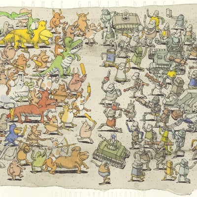 Dance Gavin Dance - Instant Gratification (Rise Records, RISE 277-1) · LP · Violet · Limited Edition, Reissue