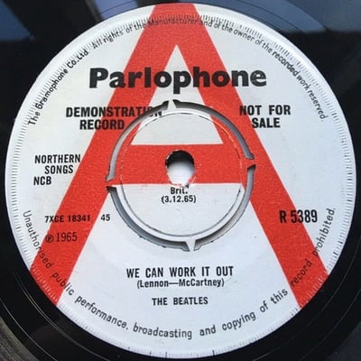 The Beatles - We Can Work It Out / Day Tripper (Parlophone, R 5389) · 7" · First Pressing