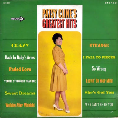 Patsy Cline - Patsy Cline's Greatest Hits (Decca, B0025035-01) · LP · Reissue