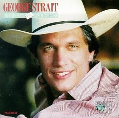 George Strait - Right Or Wrong (MCA Records, MCA-5450) · LP · Club Edition