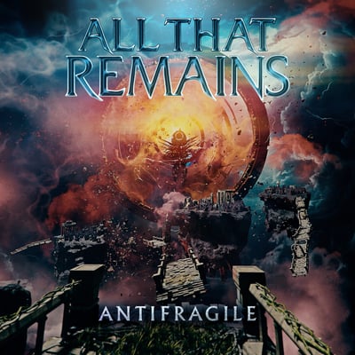 All That Remains - Antifragile (Not On Label (All That Remains Self-released), ATR_V_BPS) · LP · Blue Pinwheel w/ Splatter · Limited Edition