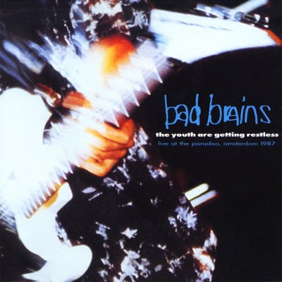 Bad Brains - The Youth Are Getting Restless (Live At The Paradiso, Amsterdam, 1987) (Bad Brains Records, ORGM-2184) · LP · Clear w/Orange, White, & Blue Splatter · M/M · Reissue, Remastered