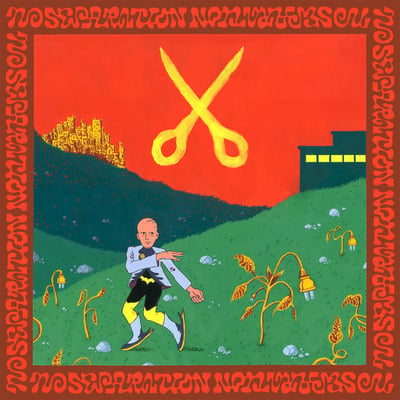 MSPaint - No Separation (Convulse Records, CONVR90) · LP · Sky Blue w/ Forrest Green Splatter · M/M · Limited Edition