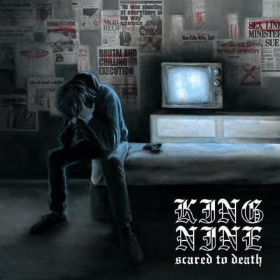 King Nine - Scared To Death (Daze, DAZE:062) · LP · Purple w/ Black Blob and White Splatter · Reissue