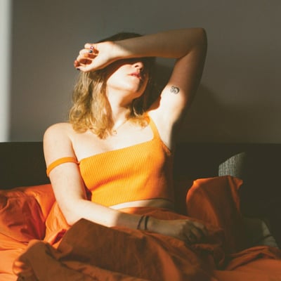 Best Ex - With A Smile (Iodine Recordings, IOD-35) · LP · Orange / Blue · M/M · Limited Edition