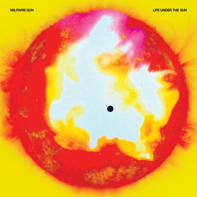 Militarie Gun - Life Under The Sun (Loma Vista, LVR04021) · 12" · Clear w/ Yellow & Red Splatter · M/NM · Record Store Day, Limited Edition