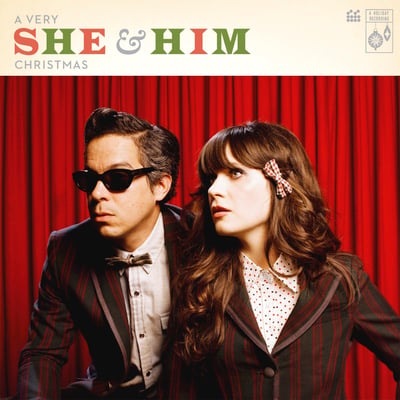 She & Him - A Very She & Him Christmas (Merge Records, MRG424) · LP · Red Transparent