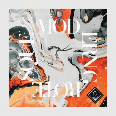 Dreamwell - Modern Grotesque (Old Press Records, OPR-057) · LP · White w/Orange & Black Splatter · M/M · Limited Edition