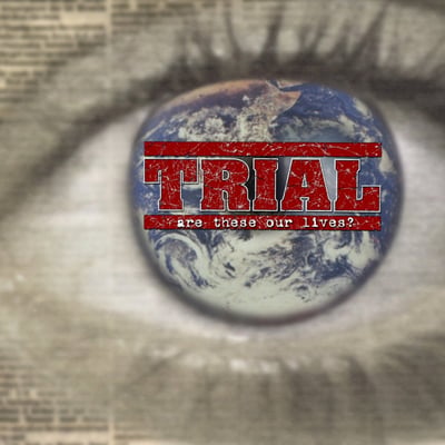 Trial - Are These Our Lives? (Panic Records, PR-010) · LP · Transparent Blue with Opaque Maroon / White Splatter · M/M · Limited Edition, Reissue