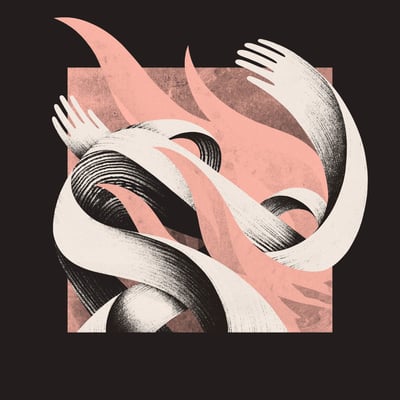 Dreamwell - In My Saddest Dreams, I Am Beside You (Prosthetic Records, PROS105941) · LP · Electric Blue with Black Smoke · M/VG+