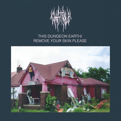 Chat Pile - This Dungeon Earth / Remove Your Skin Please (Reptilian Records, REP 143) · LP · Pink / Green Mix · M/NM · Limited Edition, Repress