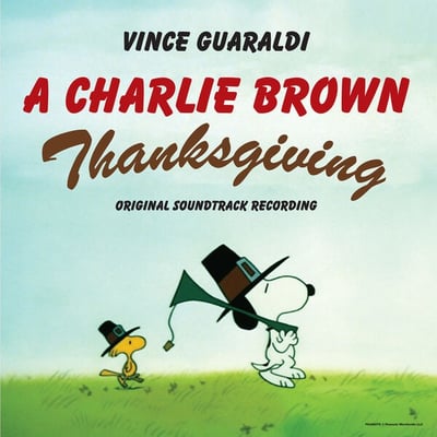 Vince Guaraldi - A Charlie Brown Thanksgiving (Original Soundtrack Recording) (Lee Mendelson Film Productions, Inc., 760137161240) · LP · Indie Exclusive, Purple Jelly Bean · Reissue