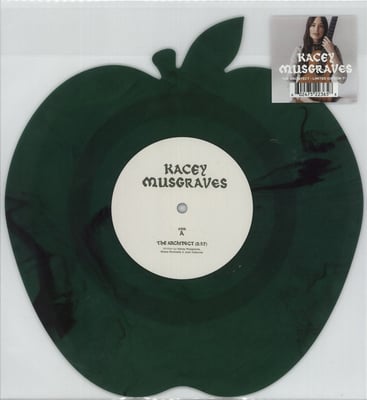 Kacey Musgraves - The Architect (MCA Nashville, 602475223658) · 7" · Green Translucent, Apple-Shaped · Limited Edition