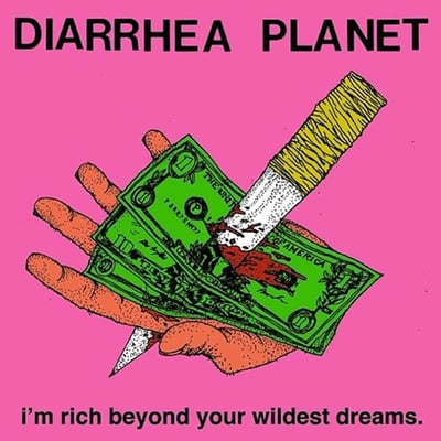 Diarrhea Planet - I'm Rich Beyond Your Wildest Dreams (Infinity Cat Recordings, ICR-78) · LP · Red Translucent · M/NM · Limited Edition, Numbered, Reissue