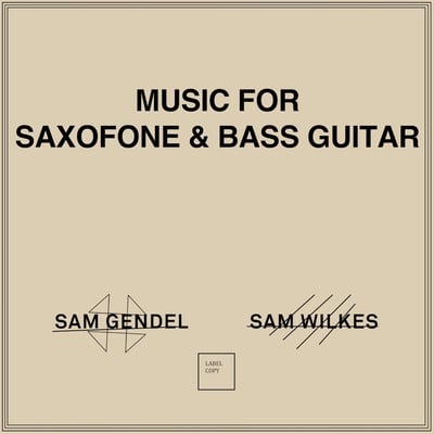 Sam Gendel , Sam Wilkes - Music For Saxofone & Bass Guitar (Leaving Records, none) · LP · Beige · M/M · Club Edition, Limited Edition, Numbered, Reissue