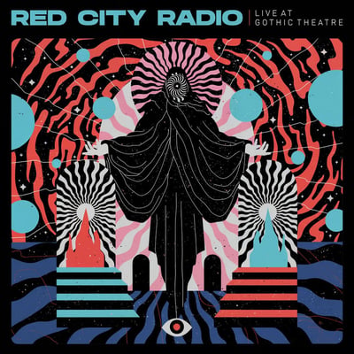 Red City Radio - Live At Gothic Theatre (Pure Noise Records, PNE331) · LP · Hot Pink/Glow In The Dark Milky Clear with Cyan Blue and Black Heavy Splatter