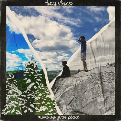 Tiny Voices - Make Up Your Place (Thumbs-Up Records, TUR017) · LP · Green/Blue/Grey Tri Color
