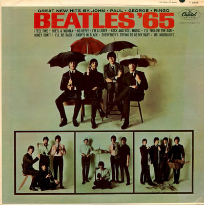 The Beatles - Beatles '65 (Capitol Records, T-2228) · LP · Indianapolis Pressing, Matte Labels