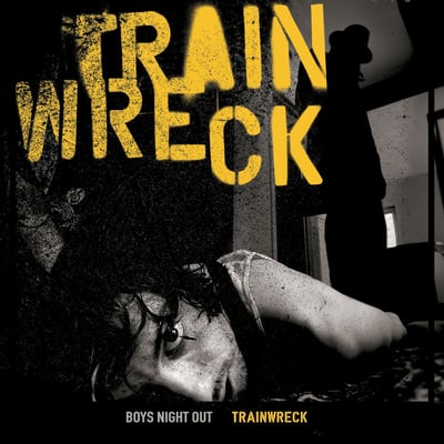 Boys Night Out - Trainwreck (Parting Gift Records, PGR002) · 2x12" · Half Yellow/Black · Reissue