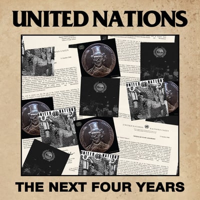 United Nations - The Next Four Years (Temporary Residence Limited, TRR234) · LP · Blood Red w/Black Oil Splatter · Limited Edition