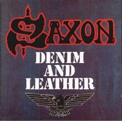Saxon - Denim And Leather (Carrere, ARZ 37685) · LP · Terre Haute Pressing