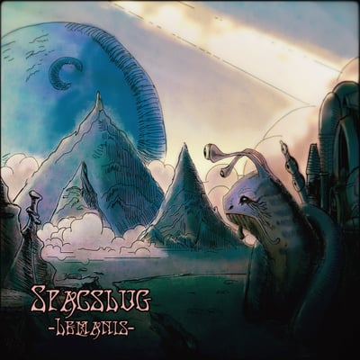 Spaceslug - Lemanis (Electric Witch Mountain Recordings, EWMR003LP) · LP · White / Cream / Black Splatter · Remastered