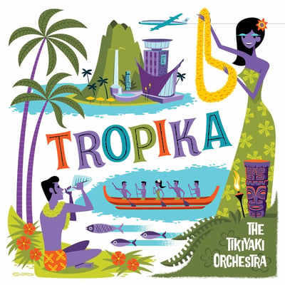 The Tikiyaki Orchestra - Tropika (Hi-Tide Recordings, HT-099) · LP · Orchid · Limited Edition