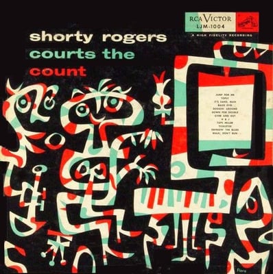Shorty Rogers - Shorty Rogers Courts The Count (RCA Victor, LJM-1004) · LP · gatefold