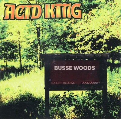 Acid King - Busse Woods (RidingEasy Records, EZRDR-104) · LP · Orange With Green Swirl · Reissue, Remastered