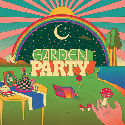 Rose City Band - Garden Party (Thrill Jockey, THRILL588) · LP · Blue Translucent · Limited Edition