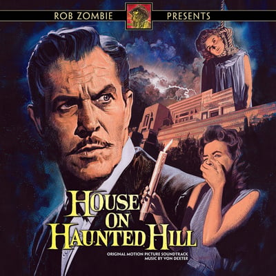 Von Dexter - House On Haunted Hill (Original Motion Picture Soundtrack) (Waxwork Records, WW162) · 2xLP · Pink & Black Swirl [Hand Poured]