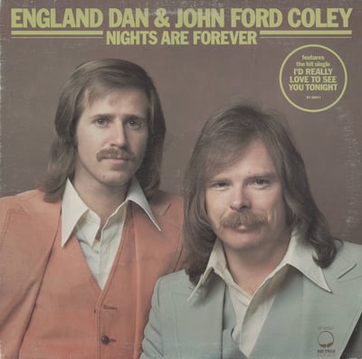 England Dan & John Ford Coley - Nights Are Forever (Big Tree Records, BT 89517) · LP · Media G