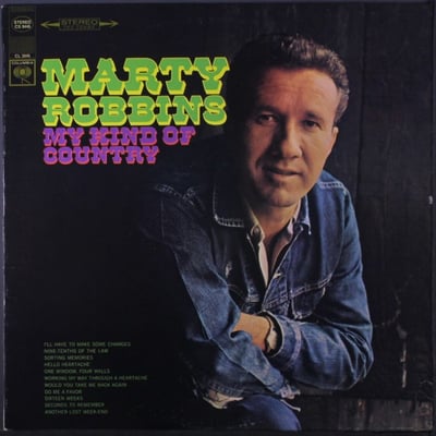 Marty Robbins - My Kind Of Country (Columbia, CS 9445) · LP · Media G
