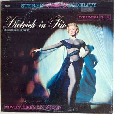 Marlene Dietrich - Dietrich In Rio (Recorded In Rio De Janeiro) (Columbia Special Products, AWS 316) · LP · Media G · Reissue