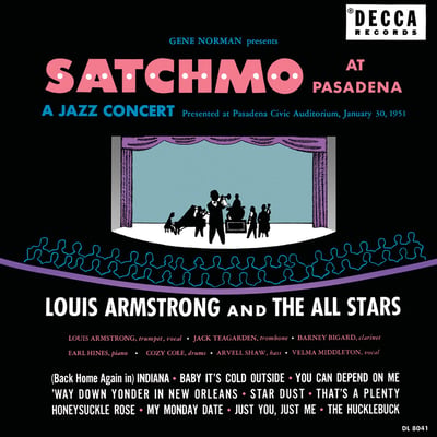 Louis Armstrong And His All-Stars - Satchmo At Pasadena (Decca, DL 8041) · LP · Repress