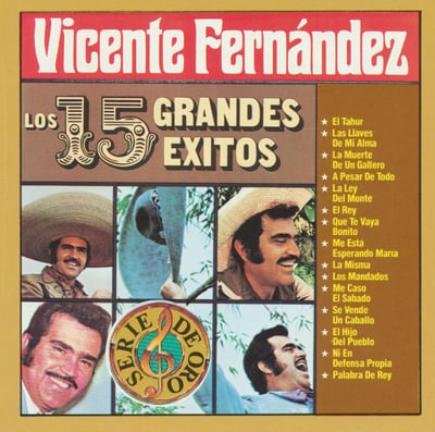 Vicente Fernandez - Los 15 Grandes Exitos (Discos CBS International, DCL-20422) · LP