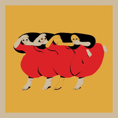 Future Islands - People Who Aren't There Anymore (4AD, 4AD0621LP) • LP • Yellow & Black [Yolk] • Limited Edition