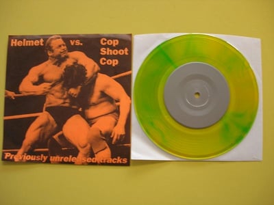 Helmet vs. Cop Shoot Cop - Previously Unreleased Tracks 7” - Yellow/Green Transition