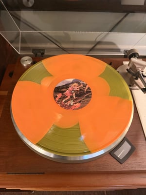 Lakes - Start Again (Big Scary Monsters, BSM304V) · LP · Yellow With Orange Central Blob & Radiation Symbol [Flames] · NM/NM