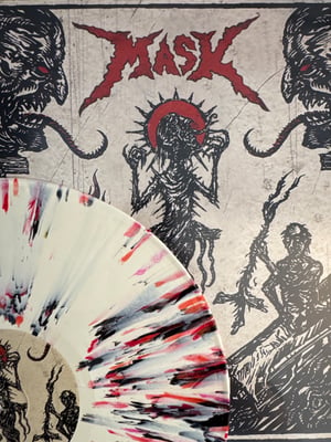MASK - Aggressive Contempt (Convulse Records, CONVR103) • 12" • 1st press • Bone with Black and Red Splatter • Convulse Records exclusive