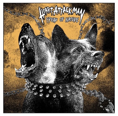 Heart Attack Man - Freak Of Nature (Evil Doer, HAM-01) • LP • Clear W/ Orange, Black & White Splatter • Limited Edition
