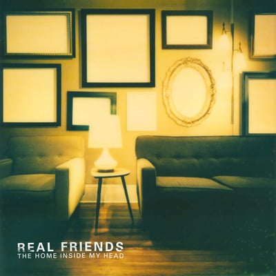 Real Friends - The Home Inside My Head (Fearless Records, FEAR-39248-01) • LP • Red / Blue / Green Starburst On White • Limited Edition