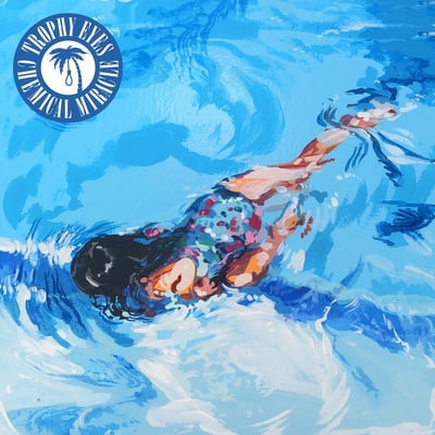 Trophy Eyes - Chemical Miracle (Hopeless Records, HR2301-1) • LP • Half Light Blue/Half Opaque Blue w/ Light Blue Splatter • Limited Edition